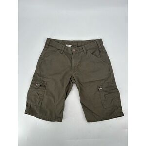 Carhartt Cargo Shorts Women's Size 8 Green WB006 DWD Gorpcore Hiking Outdoors